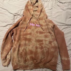 Coffee Brown Men’s Tie Dye Better Daze PacSun Hoodie Size M